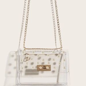faux pearl bag